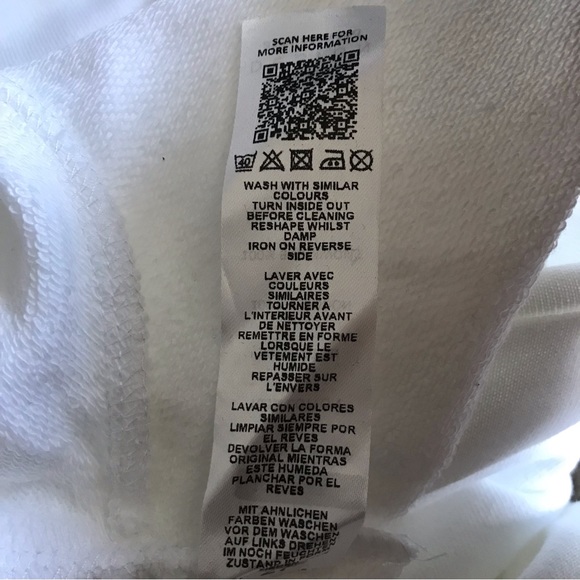 ASOS DESIGN Plus White Curve Cut-Off Sweatshirt, 26W - Picture 6 of 7